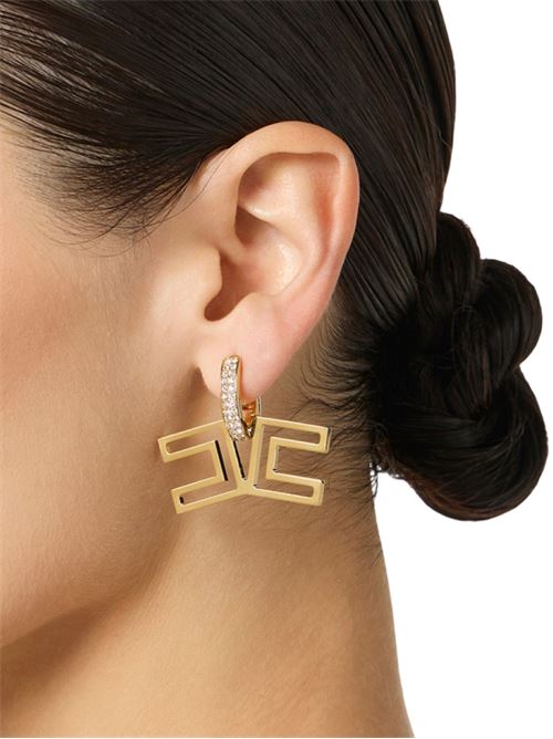 Orecchino con pavè di strass Elisabetta Franchi | OR31A61E2U95